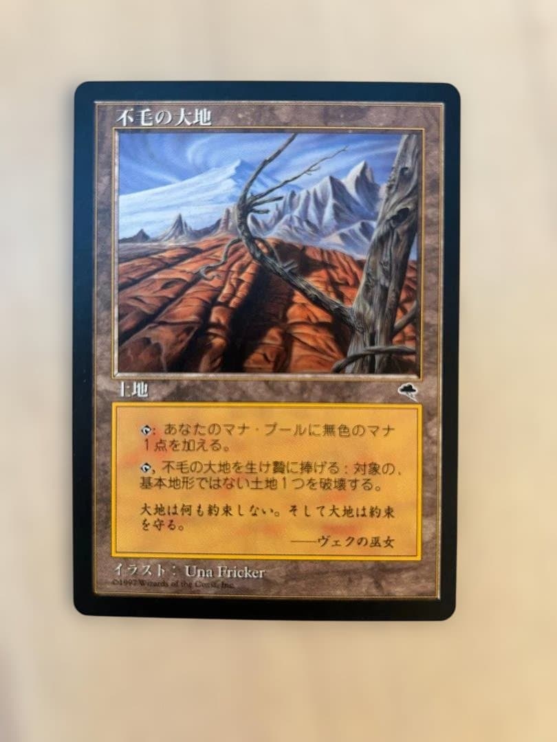MTG 不毛の大地 Wasteland TMP 日本語版 T116548079