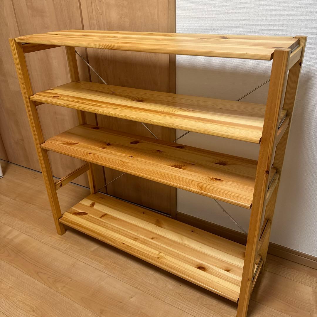 無印良品　パイン材ユニットシェルフ　86cm幅 無印良品 パイン材ユニットシェルフ 86cm幅 中 幅86x奥行39.5x高さ