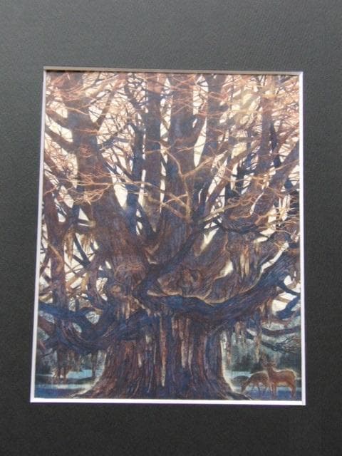 角田信四郎、【樹】、希少な額装用画集画、新品高級額 額装付、状態良好 角田信四郎、【秋映】、希少な額装用画集より、新品額装付 - メルカリ