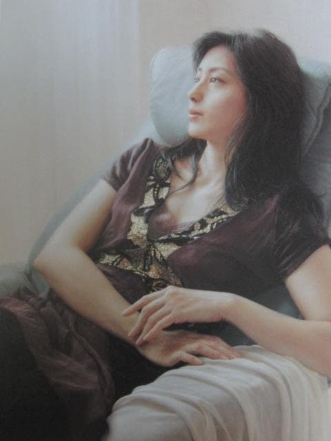 島村信之、【エンジの衣装】、希少な額装用画集より、美品、新品額装付