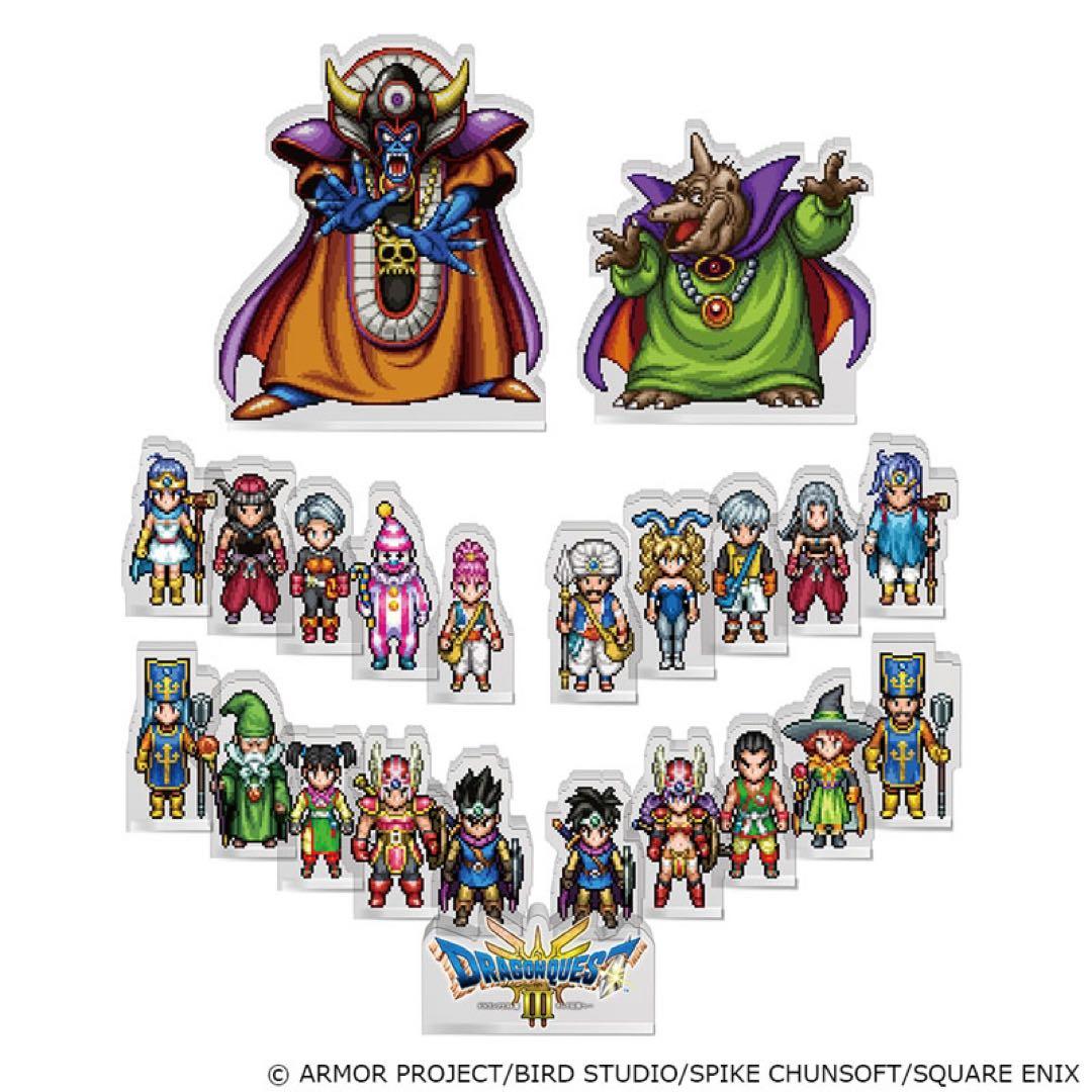 新品】ドラクエ3 キャラクター&モンスター アクリルブロック