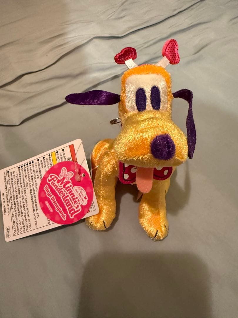 ディズニーランド ミニー ファンダーランド プルート ぬいぐるみバッジ