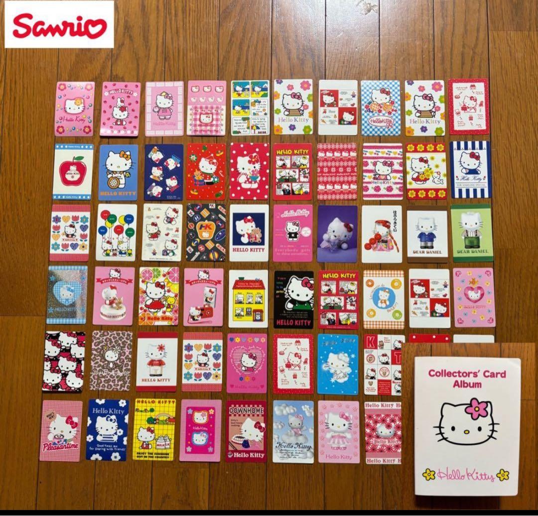d*9様 ハローキティ コレクターズカード 60枚 アルバム一冊 デコルーレ デザインカード ハローキティ | タイトルカードシール