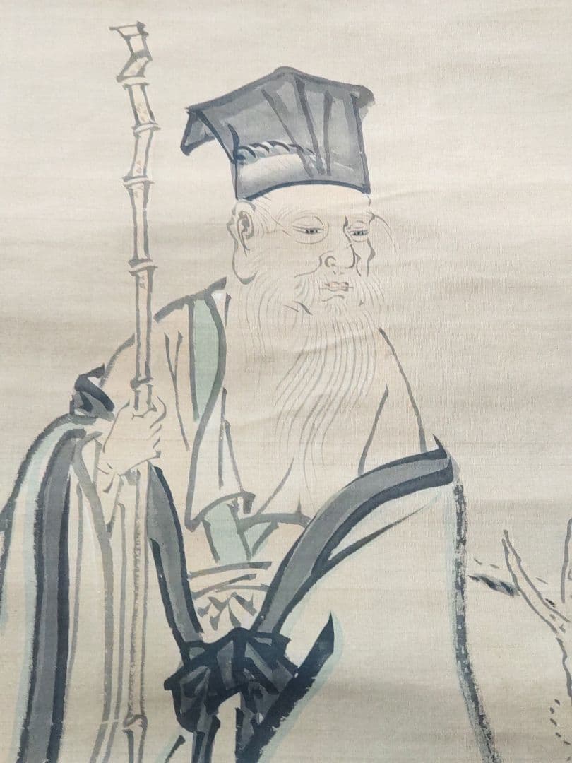 狩野常信的掛軸三幅對（真作）水墨畫山水風景道士肉筆- 日本Mercari