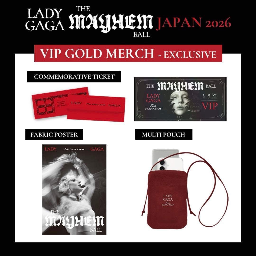 LADY GAGA VIP GOLD グッズ フルセット ゴールド - メルカリ