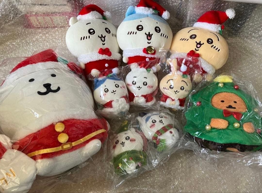 【最終値下げ】ちいかわ　ナガノのくま　クリスマス　ぬいぐるみ　chiikawa 168561-31-
