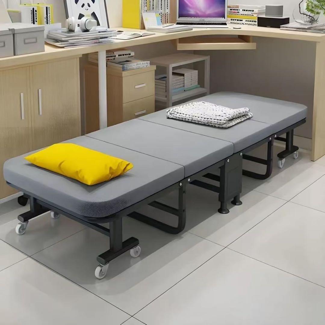 折りたたみ簡易ベッド グレー 190cm グレー 折りたたみ簡易ベッド グレー 190cm 折りたたみベッド セミ