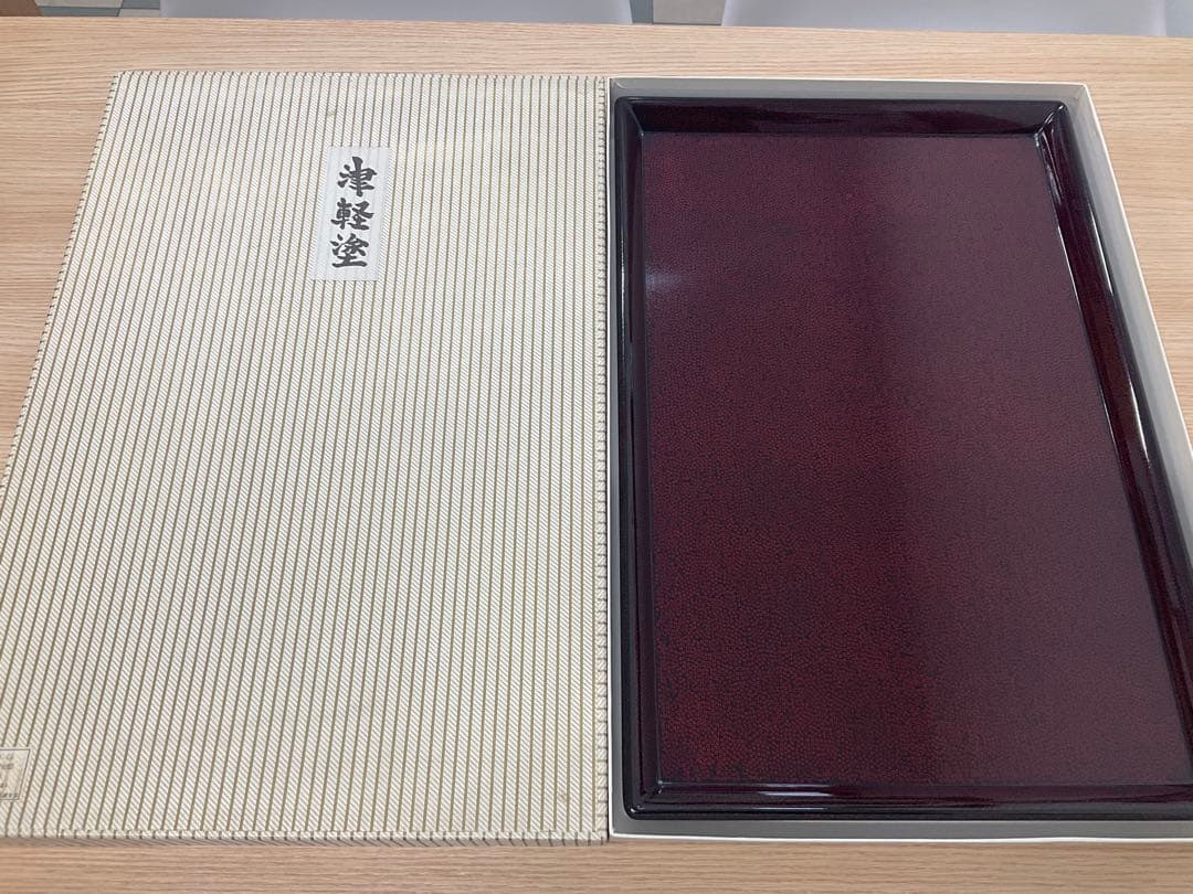 津軽塗　七々子塗　朝顔盆　黒（赤種） 津軽塗 七々子塗 朝顔盆 黒（赤種） - メルカリ