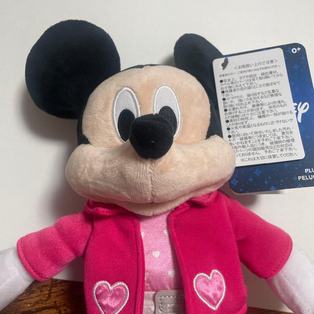 ◇ディズニーストア ミッキー ぬいぐるみ 2026年 バレンタイン ピンク