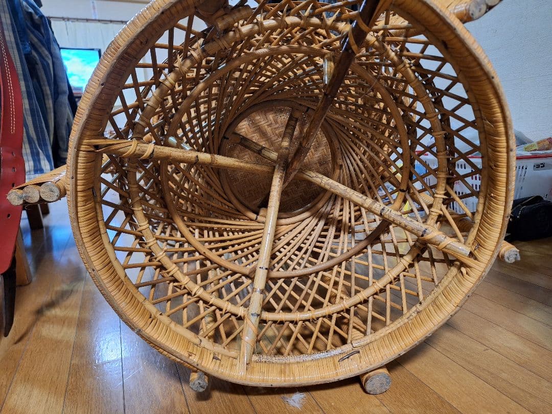 ジュジュ様専用 ピーコックチェア エマニエルチェア 藤家具 ラタン