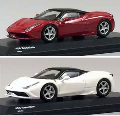 1/64 京商 ホビールートフェラーリ 458 スペチアーレ 赤 白 2台セット Amazon | キョウショウ エッグ(Kyosho Egg) Bburago 1/64 Ferrari 458