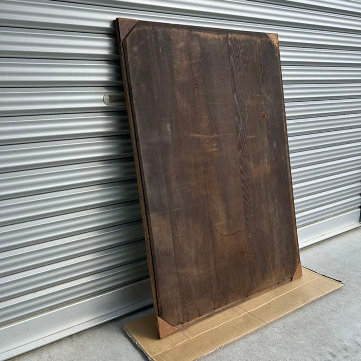 戦前 希少品】アサヒビール リボンシトロン 鏡 木枠ミラー 昭和レトロ