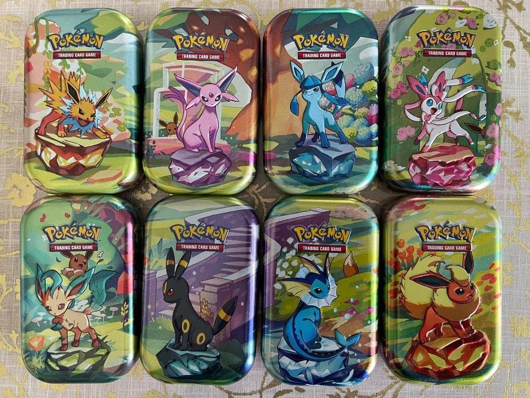 【海外限定】ポケモン Mini Tin 缶 ダメカンケース 8種類完 ポケモンカードゲーム 海外限定 ミニ缶(ダメカンケース) カヌチャン
