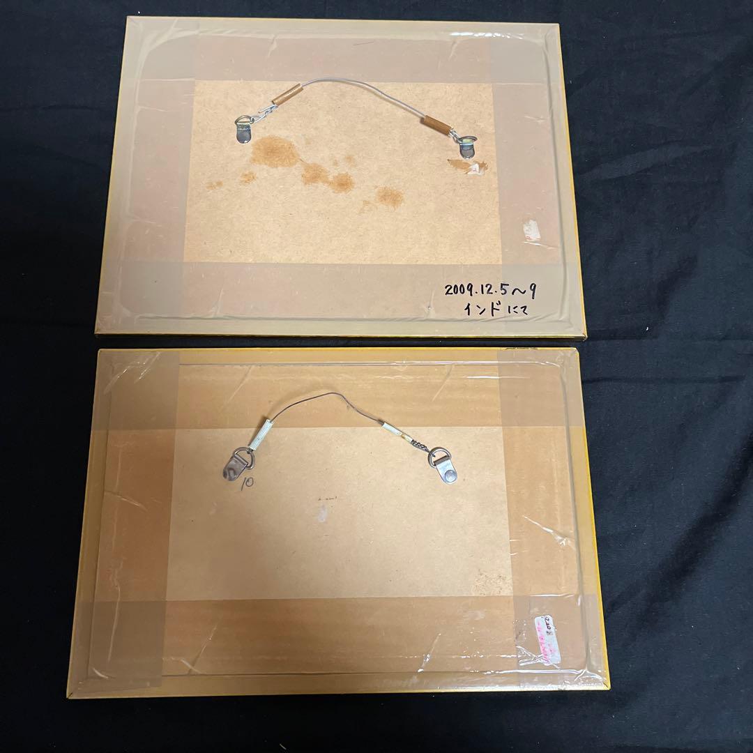 高級インド 2点セット ミニアチュール 細密画 - メルカリ