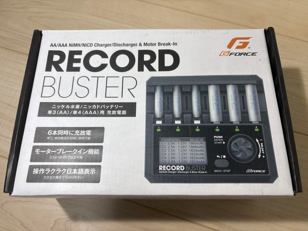 G-Force RECORD BUSTER 充電器　ミニ四駆　ワニ口コード付属 ミニ四駆】Gフォース「RECORD BUSTER]を触ってみる【mini4wd】 - YouTube