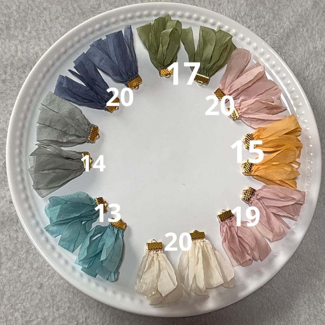 あんみつ様♡ハンドメイドシフォンタッセル 138pair あんみつ様♡ハンドメイドシフォンタッセル 138pair あんみつ様
