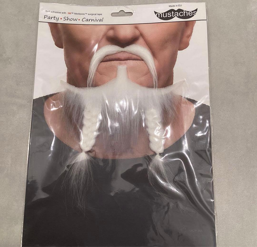 Mustaches 自己粘着 メンズ 付け口ヒゲ 白ひげ 大人用 コスプレ - メルカリ