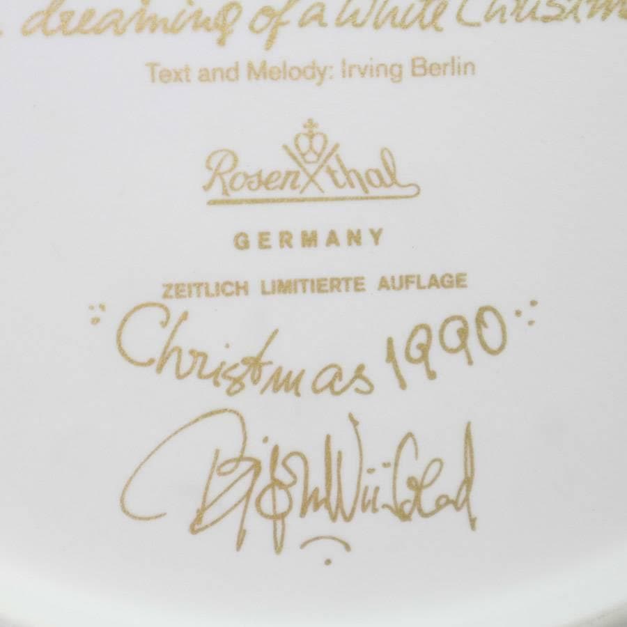 ローゼンタール ビョルン・ヴィンブラッド 1987年/90年 クリスマス