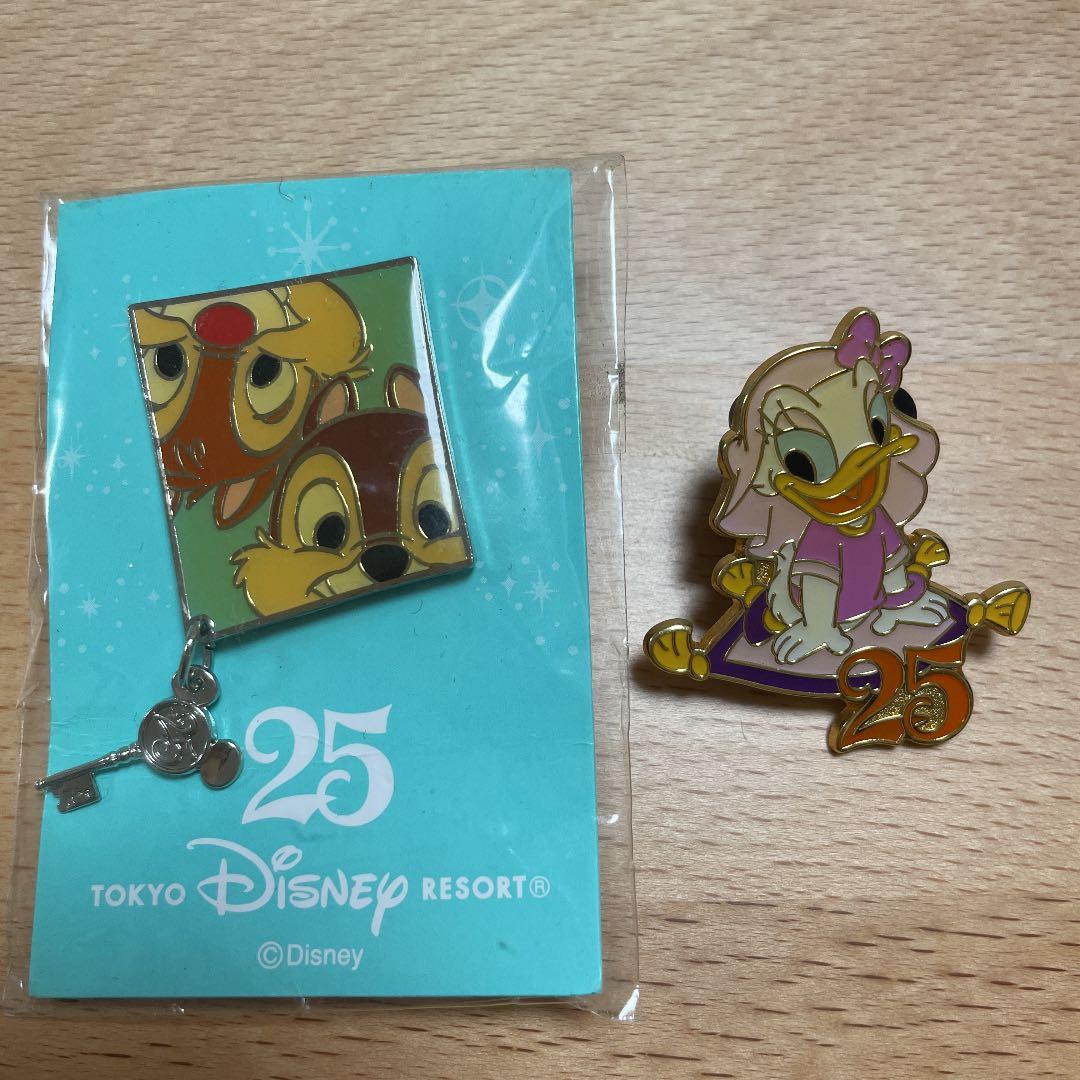 匿名配送【Disney】東京ディズニーリゾート25周年ピンバッジ - メルカリ