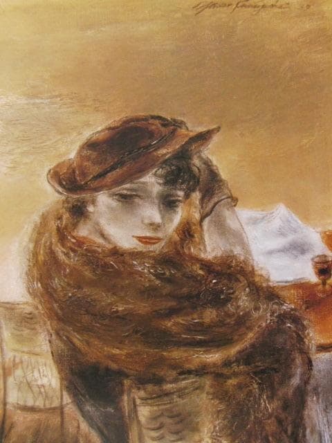 国吉康雄、【カフェー】、新品高級額 額装付、年代物・希少画集画