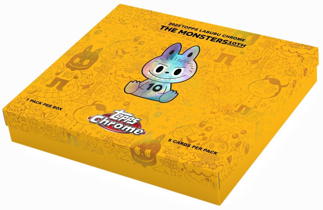 その他 2025 Topps Chrome Labubu 2025 Topps Chrome Labubu 10th Anniversary Hobby Box – HOFBC