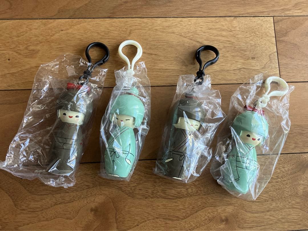 和風キャラクター ストラップ 4個セット　洋子　キーホルダー 楽天市場】かわいい キャラクター 顔 キーホルダー 6個 セット 2cm