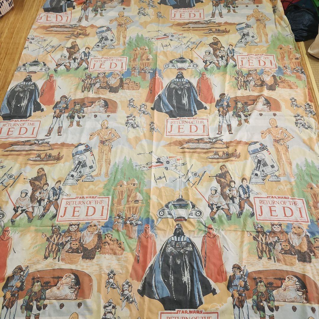 希少！スターウォーズカーテン生地２０年以上前の物 Star Wars “Return Of The Jedi” Curtain Set スターウォーズ