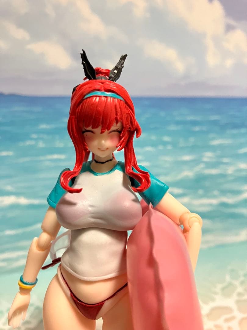 美少女プラモデル　ラピレッドフレーバー　ガレージキット製作、塗装済み