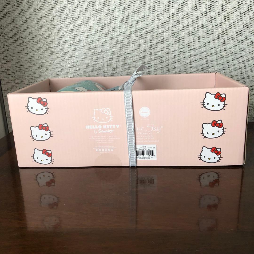 ハローキティ ポルカドットフィギュア ギフトセット ブルースカイ