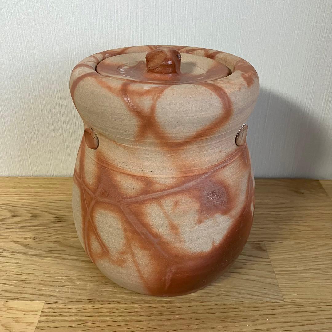 備前焼　緋襷　水差し　茶器 備前火襷水指 | しぶや黒田陶苑