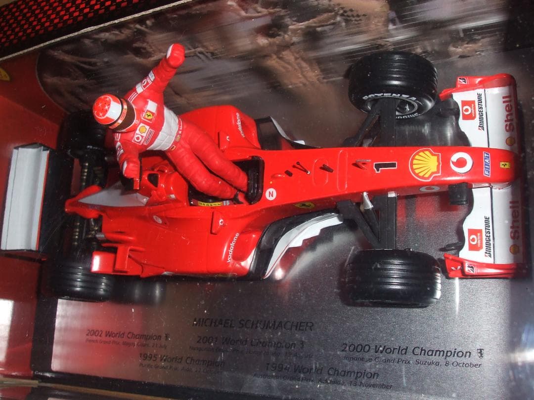 美品 ミハエル・シューマッハ 5年連続 WC 優勝記念 マテル 1／18