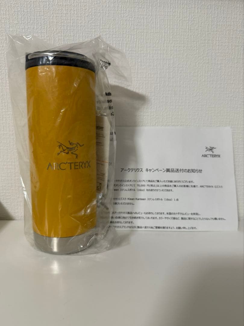 ARC'TERYX Klean Kanteenステンレスボトル 新品未使用アークテリクス&klean kanteen ステンレスボトル 非売品