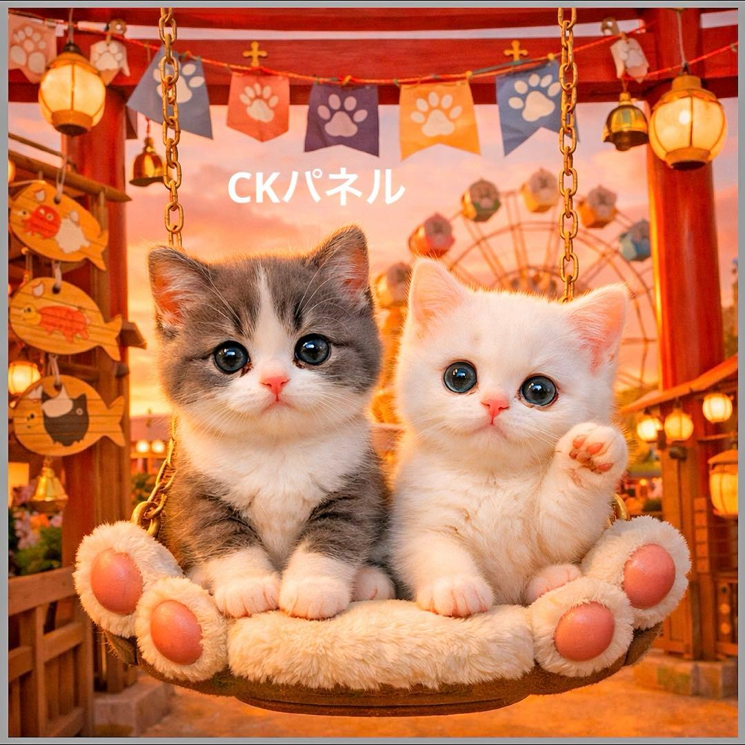 新柄♥️期間限定レアパネル生地 猫パネル生地 6柄セット CKパネル