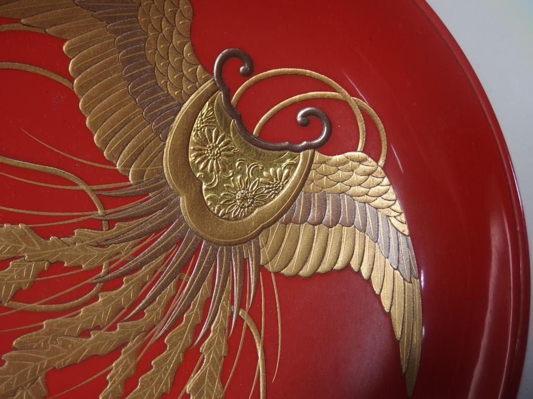 時代蒔絵鳳凰図盃一対/隠れ蓑/宝尽くし/吉祥紋/酒盃/加賀蒔絵 - メルカリ