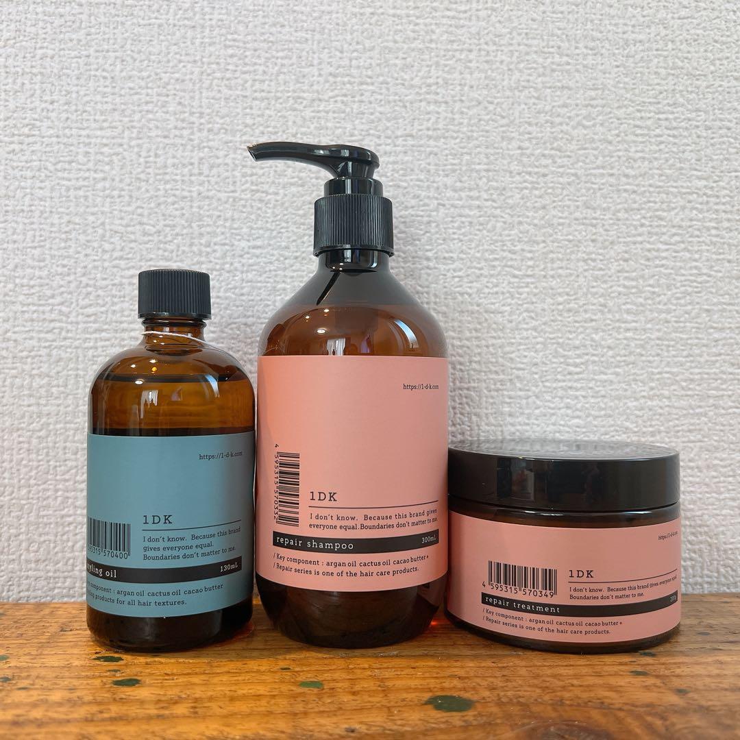 1DK スタイリングオイル　リペアシャンプー　トリートメント　新品　ヘアオイル 1DK リペア オイル 100ml repair oil 洗い流さないトリートメント