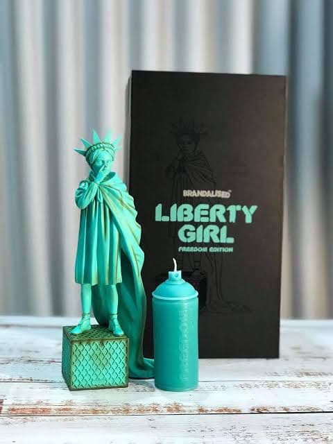 【レア】Mighty jaxx バンクシー リバティガール MIGHTY JAXX × LIBERTY GIRL Full Color Black | exclusive gallery