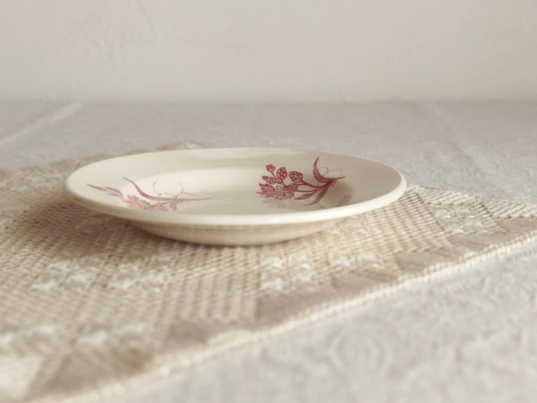 vintage plate ❀ * 矢車菊の 小さめ プレート
